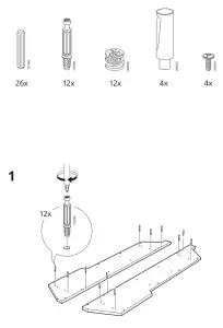 IKEA 203 591 92 Vadholma Wall Shelf - fig 1