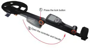 SUNPOW MD-620 Metal Detector - Lock Button