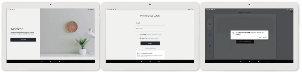 Pyronix HOMECONTROLHUB Security and Alarm- INITIAL SET UP