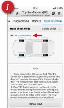 AUTEL ITS600 Activate Read Relearn TPMS Sensor- STEP 1