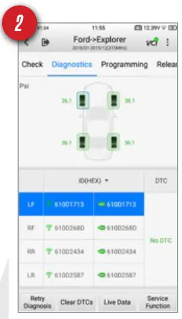 AUTEL ITS600 Activate Read Relearn TPMS Sensor- STEP TWO