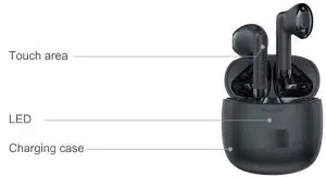 Dongguan Huien Electronic Technology HE-044 TWS Wireless Bluetooth Headset - Headset overview