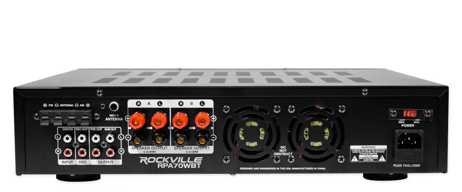 Rockville Rpa70wbt Karaoke Amplifier User Manual