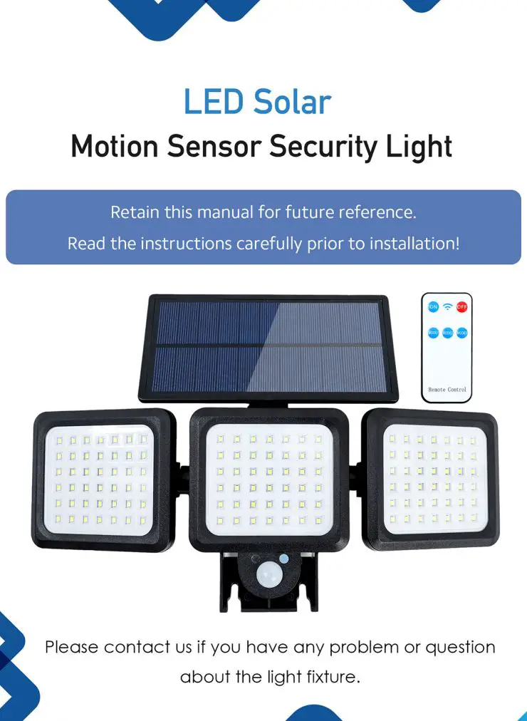 EDLES 1500LM Motion Sensor Security Light Installation Guide