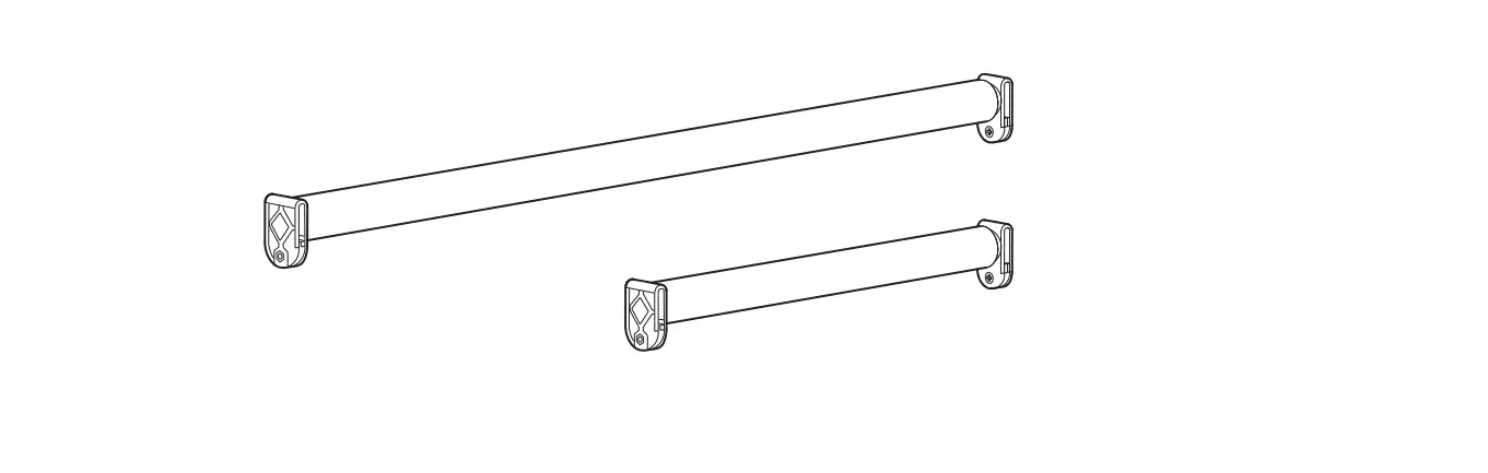 Ikea 404.978.28 Hjälpa Adjustable Wardrobe Rail Instruction Manual Ikea 404.978.28 Hjälpa Adjustable Wardrobe Rail Instruction Manual