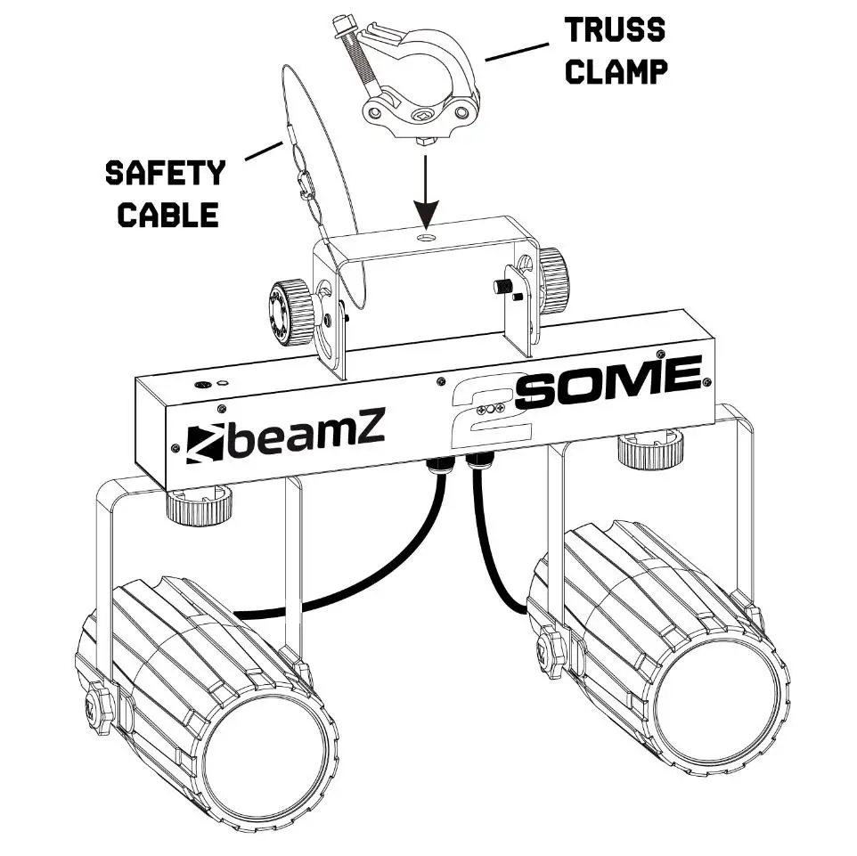 beamZ 2-SOME Dual LED DJ Effect Light User Manual Fig1