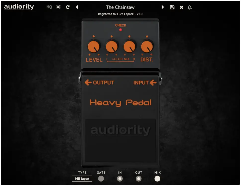 audiority Heavy Pedal mkII Metal Distortion Pedal Plugin - fig