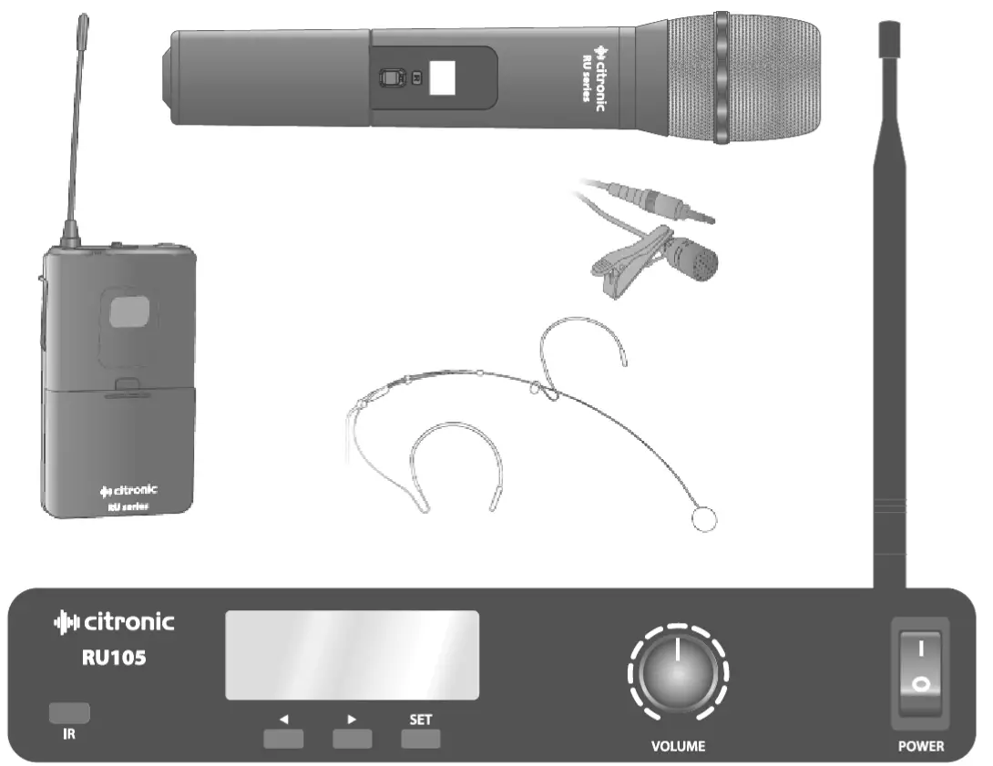 citronic RU105 Multi UHF Wireless System