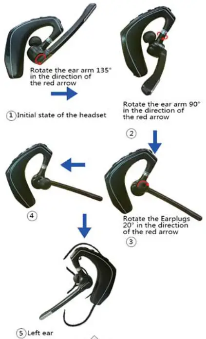 Shenzhen Quanmeng Technology A6 Business Bluetooth Headset - hadphon4