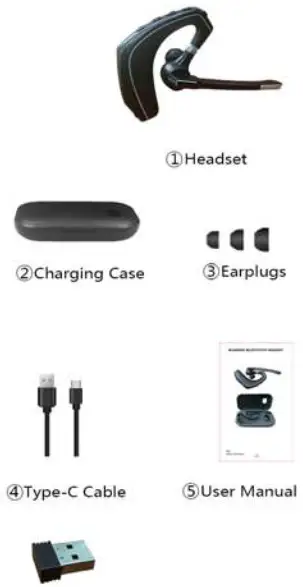 Shenzhen Quanmeng Technology A6 Business Bluetooth Headset - hadphon7