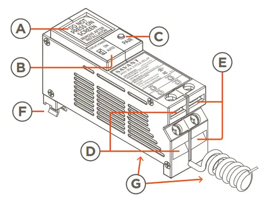 SAVANT QP1R30240 Single 30 Amp Relay Companion Module - Descriptions