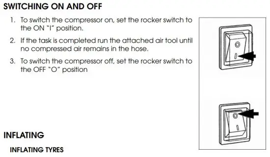 FIG 8 SWITCHING ON AND OFF