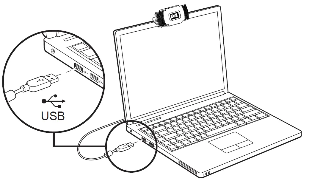 TRIPP LITE AWC-001 USB 2.0 Desktop-Laptop 1080p Webcam with Internal Microphone 3
