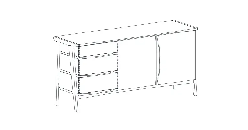 Johan Lewis Duhrer Large Sideboard User Manual Johan Lewis Duhrer Large Sideboard User Manual