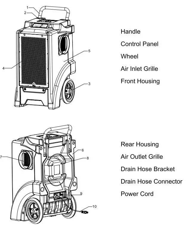 Damp2Dry-1PACD25-250-Pin- Commercial-Dehumidifier-fig1