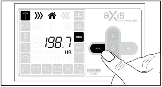 CHAMPION Resetting The Maintenance Hour Meter - figure 7