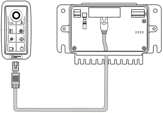 Connecting the cable