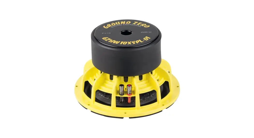 Ground Zero Gzhw 25spl 10-inch High Quality Spl Subwoofer Owner's Manual