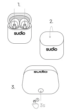 sudio NIO Wireless Earbuds - RESET