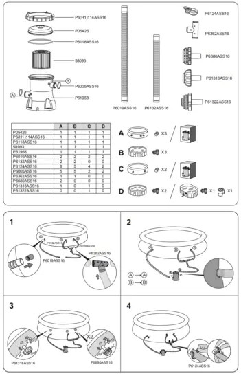Bestway 58511 Flowclear 330 gal Filter Pump - Fig1