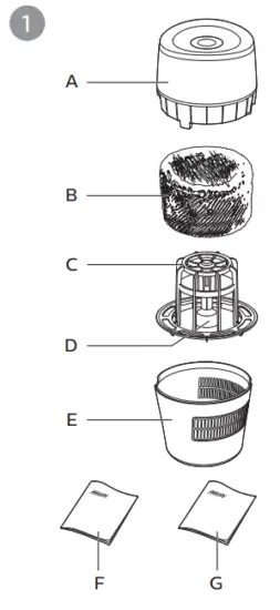 PHILIPS HU4803 Series 2000 Air Humidifier - FIG 1