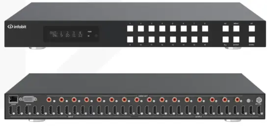 infobit iMatrix H88A 18Gbps 16x16 HDMI Matrix with ARC Function