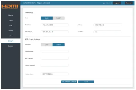 infobit iMatrix H88A 18Gbps 16x16 HDMI Matrix with ARC Function - app12