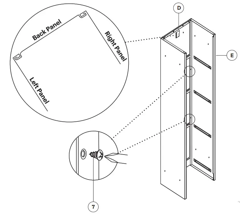 ADIR office For Tier Locker Round Head 20