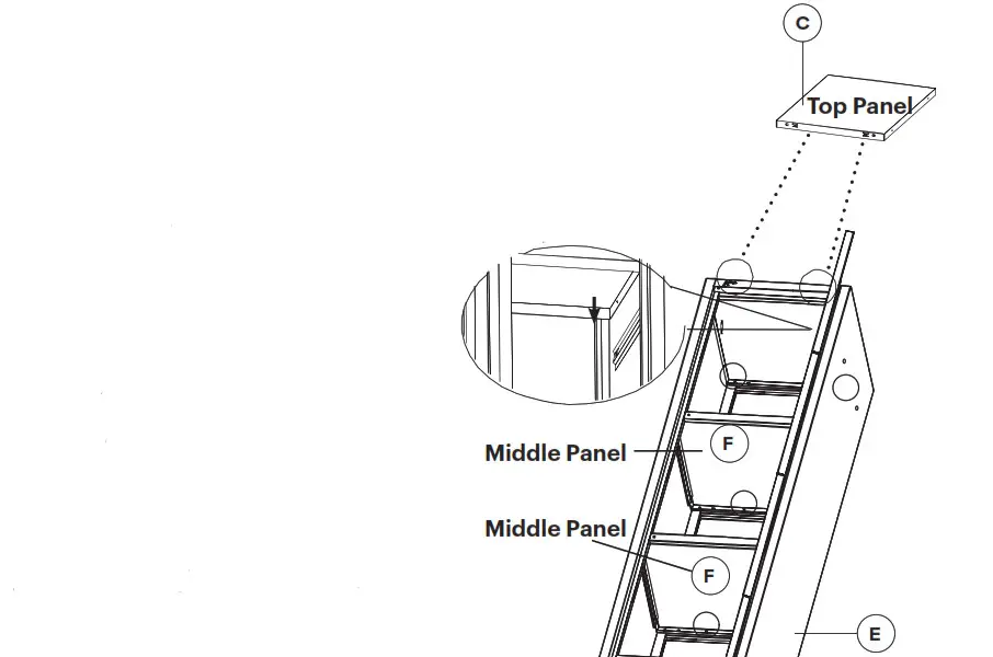 ADIR office For Tier Locker Top Panel