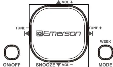 EMERSON CKS1521 SmartSet Alarm Clock Radio with Bluetooth Speaker 2