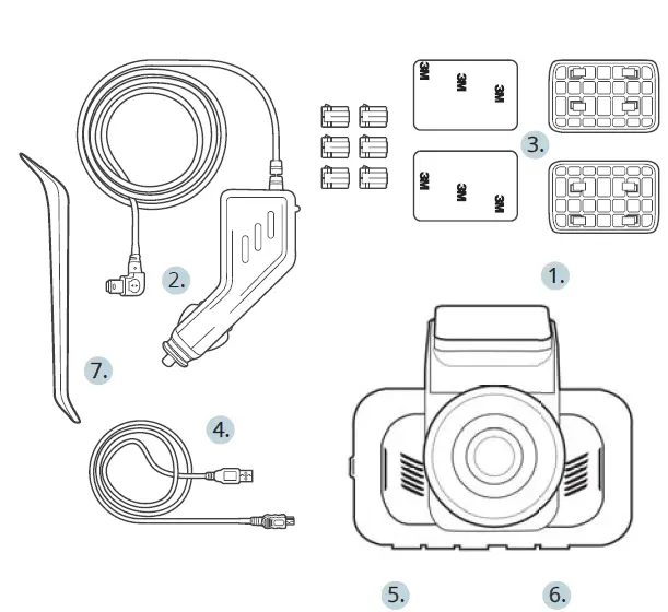 REXING V5 3-Channel Dash Camera 1