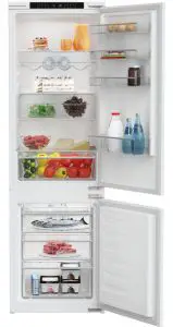a refrigerator filled with food
