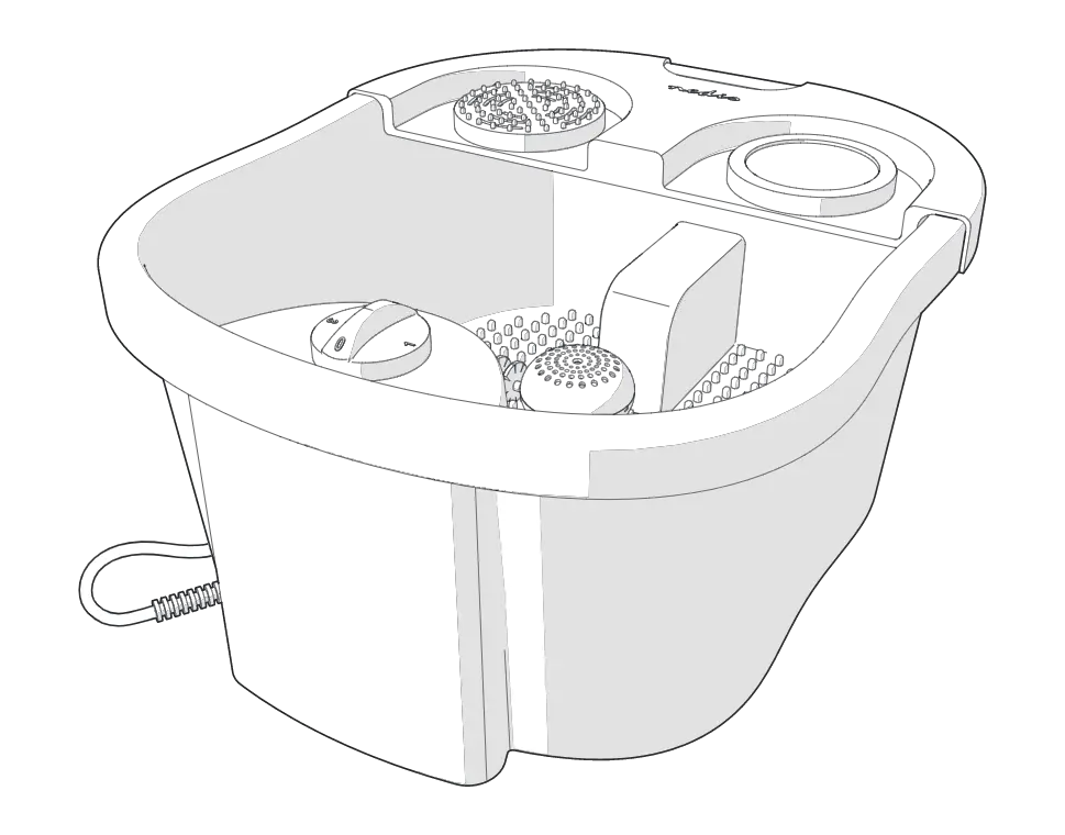 Nedis Hcfb400fwt Foot Spa User Manual Nedis Hcfb400fwt Foot Spa User Manual