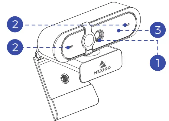 NEXIGO N660P 1080P FHD AutoFocus Webcam - PRODUCT OVERVIEW