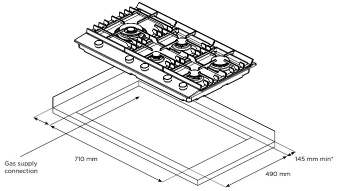 Westinghouse 70cm Gas Cooktop