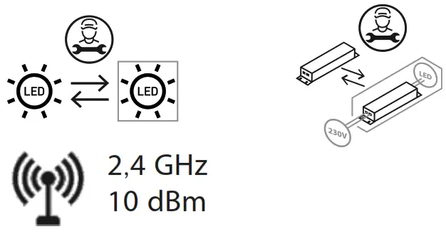 Paul Neuhaus 315387 Q-ETIENNE LED Pendant Light Steel - fig