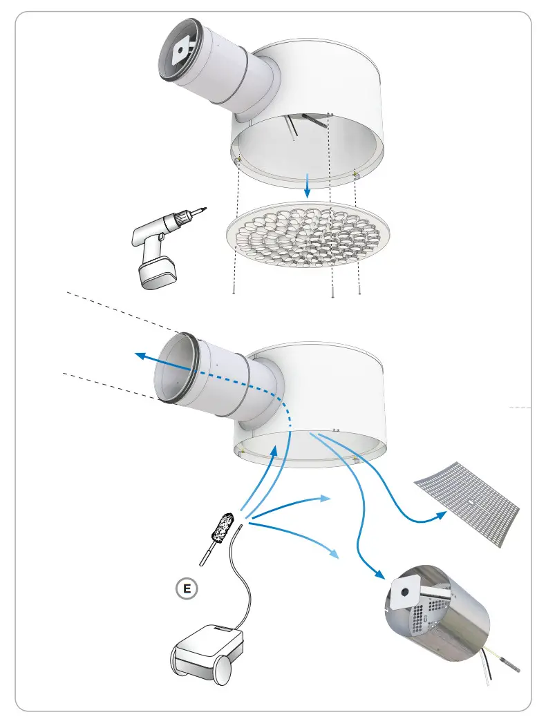 Lindab DCS Circular Air Nozzle Diffuser - Figure 7
