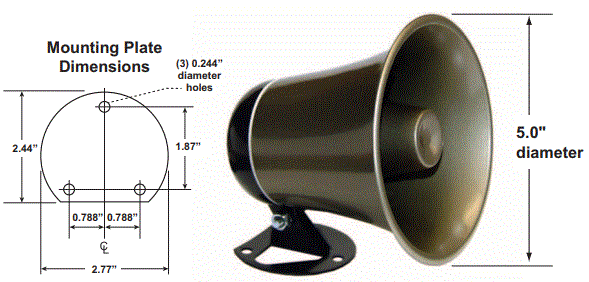 VIKING-30AE-Paging-Horn-and-Ceiling-Speakers-Fig-1