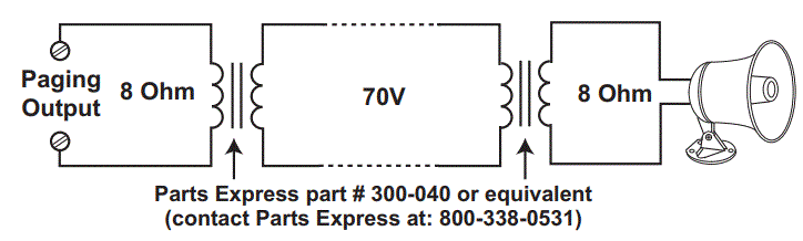 VIKING-30AE-Paging-Horn-and-Ceiling-Speakers-Fig-7