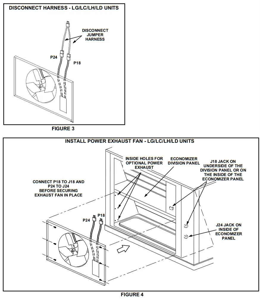 LENNOX LGH Power Exhaust Fans - fig 1