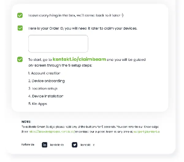 kontakt io Portal Beam Starter Kit FIG 4