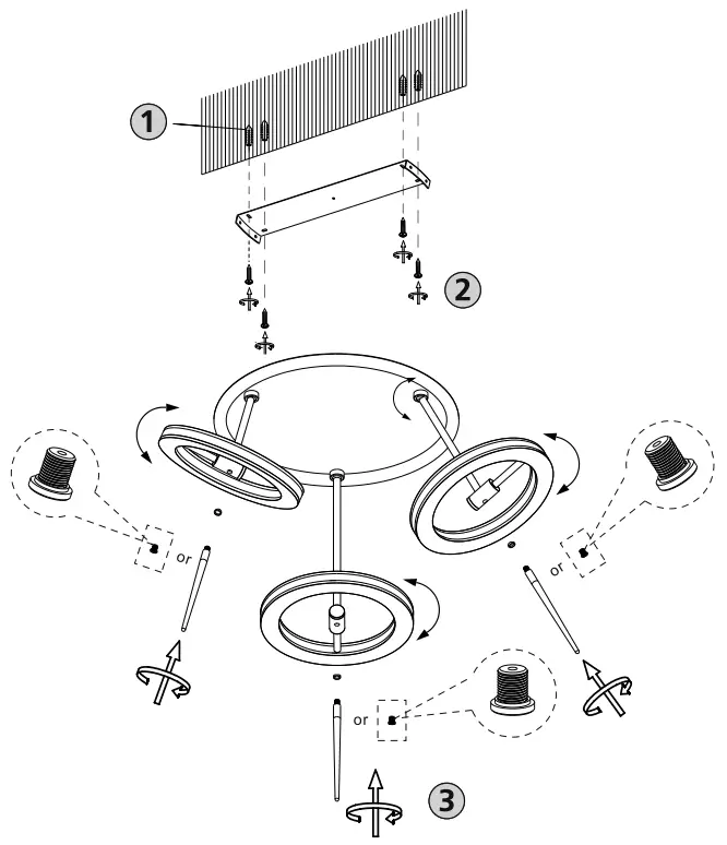 Paul Neuhaus 6891 Q Amy Ceiling Light - Fig 1