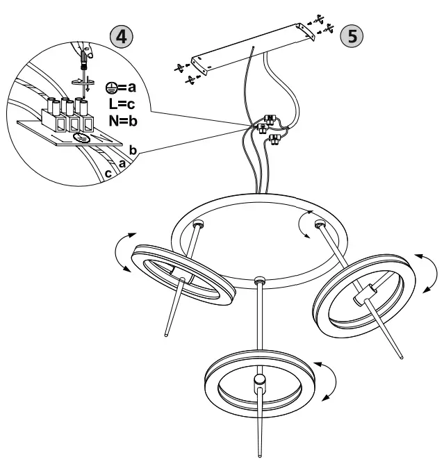 Paul Neuhaus 6891 Q Amy Ceiling Light - fig2