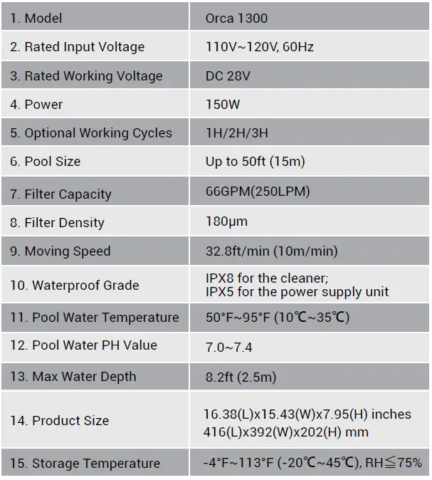 AIPER Orca 1300 Electric Robotic Pool Cleaner-2