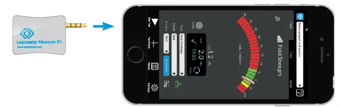 Loopworks UP18301-6 Measure R1 Field Strength Meter fig 2