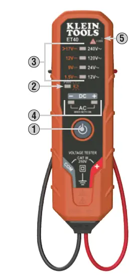 KLEIN-TOOLS-ET40-Digital-AC-and-DC-Voltage-Tester-fig-1