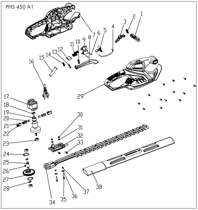 PARKSIDE-PHS-450-A1-Electric-Hedge-Trimmer-FIG-7
