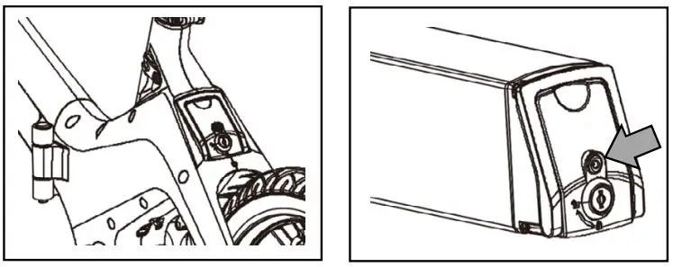 MS ENERGY e-Bike i10 Electric Bike Instruction Manual - Installation and charging of battery