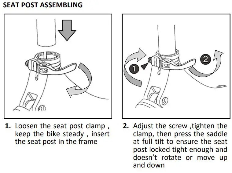 MS ENERGY e-Bike i10 Electric Bike Instruction Manual - UNFOLD THE BIKE
