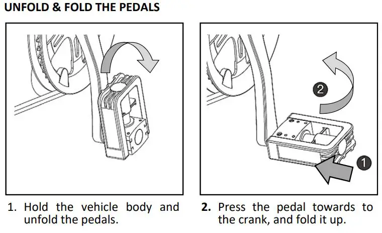 MS ENERGY e-Bike i10 Electric Bike Instruction Manual - UNFOLD THE BIKE